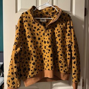 Madewell Cheeta Fleece Sweatshirt XXL